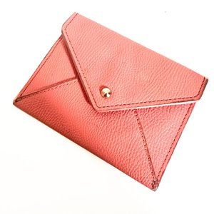 Pink wallet, enveloped card case